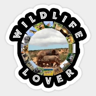 Wildlife Lover Elephants & Buffaloes Sticker